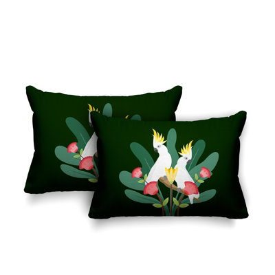 Coussin lombaire intérieur / extérieur Flocked Birds