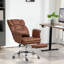 Fauteuil de direction, fauteuil de bureau ergonomique en cuir synthétique, fauteuil inclinable et pivotant avec repose-pieds et support lombaire-911949853