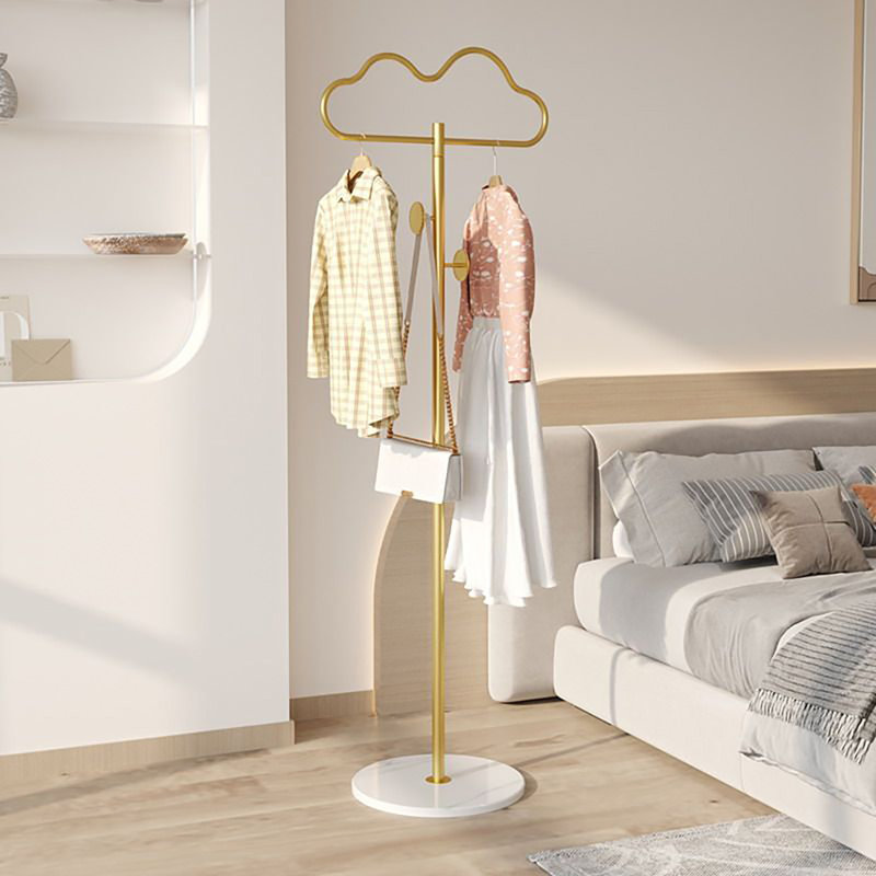 Carlheinz Metal Freestanding Coat Rack, Gold