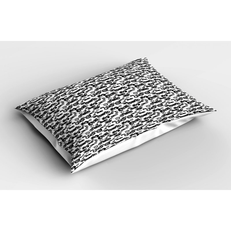 Motorcycle Polyester Sham Set, Twin