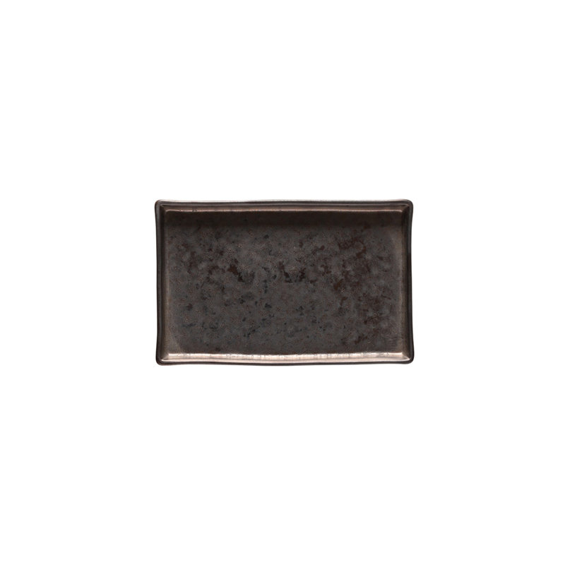 Lagoa Stoneware Decorative Tray, Metal