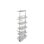 Rev-A-Shelf Adjustable Solid Surface Pantry System for Tall Pantry Cabinets