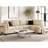 Faux Leather L-Shaped Modular Sectional Sofa-75756250-75756249