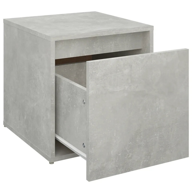 Ebern Designs Decorative Bin, Concrete Grey