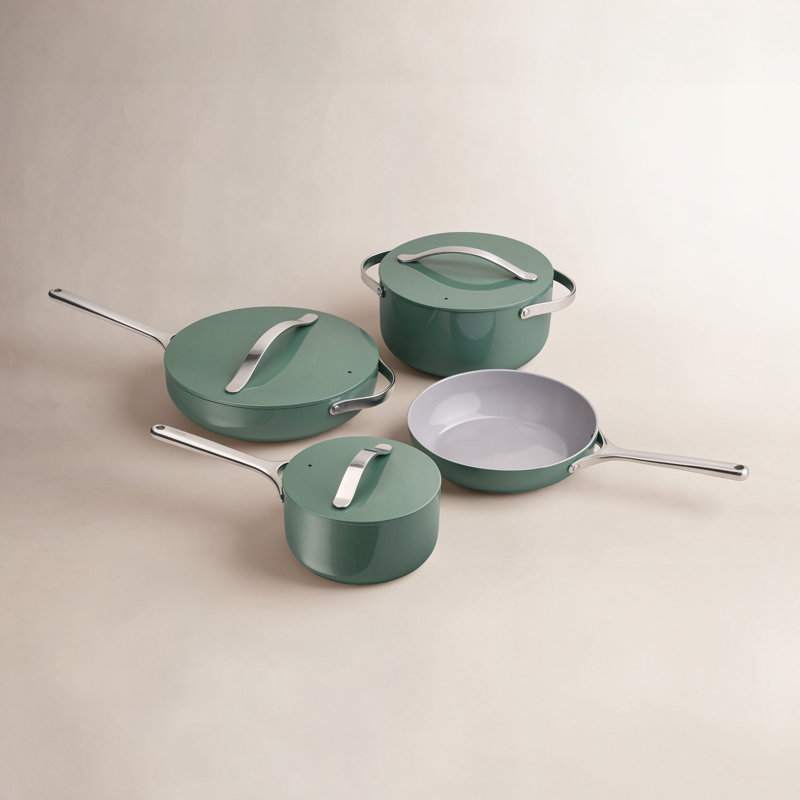 Caraway Non-Toxic Ceramic Nonstick Cookware Set, Sage