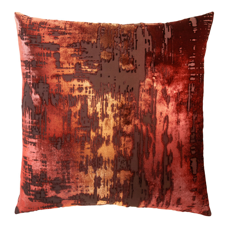 Square Pillow Cover & Insert, 22"H x 22"W, Paprika