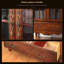 Armoire à vin en bois massif brun bouleau-106803845