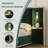 Calviano Upholstered Platform Bed With Wingback Headboard, LED Lighting, And Storage Side Panels-117216293-117216292