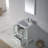 Mance 24.25'' Single Bathroom Vanity with Ceramic Top with Mirror-24550983