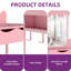 Cloud-Shaped Dressing Table with Mirror 80x40x140 cm-201638638