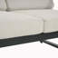 ENSEMBLE DE CHAT 4 PCS, FINITION NOIRE AVEC COUSSIN BEIGE