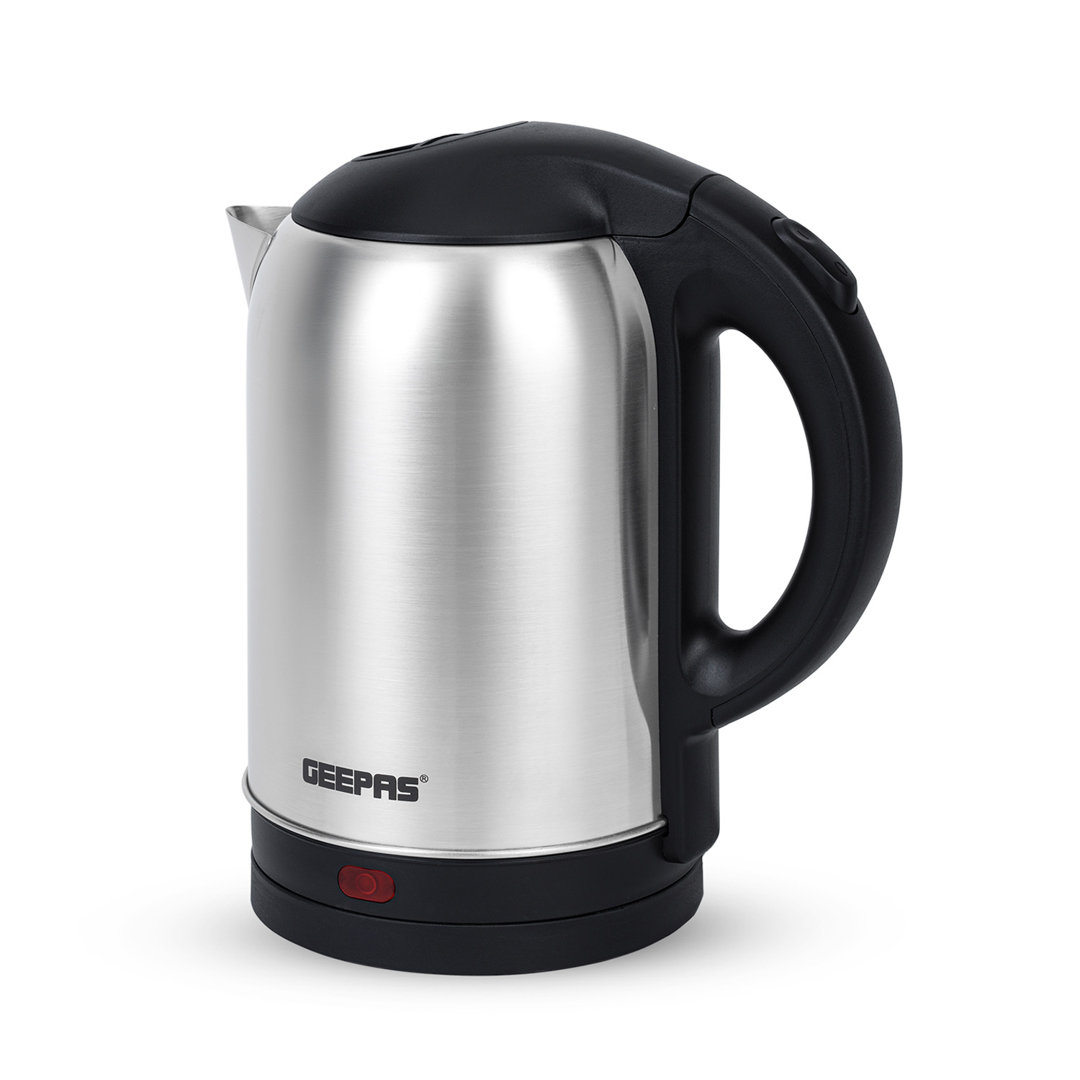 GEEPAS Electric Kettle | 1.8L Cordless Stainless Steel Jug Kettle with LED Indicator | Fast Boiling for Hot Water Tea Coffee | Boil Dry Protection Aut