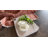 Foreside Home & Garden 9" Live Edge Rectangle Cutting Board Whitewash Wood with Leather Loop