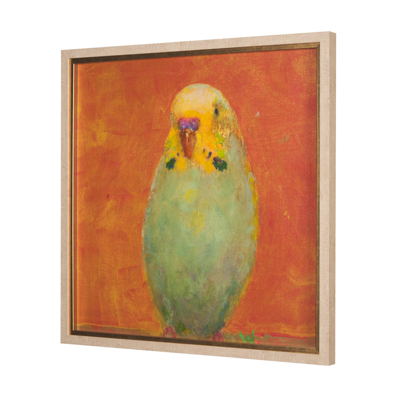 «Bright Birds» par Roy Woodland a, reproduction d'art encadrée texturée à la main, H 31,5 po x L 31,5 po x po
