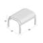 Repose-pieds d'extérieur avec coussin Askar-20102283-46049335