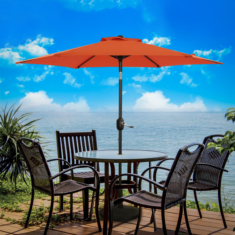 Parasol Sawyer, 84.6" H x 90" W x 90" D, Orange