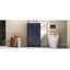 Ensemble de meuble-lavabo simple 18 po avec lavabo en céramique, ensemble de meuble-lavabo autoportant avec porte à fermeture douce, tablette réglable, pieds pleins-126233875