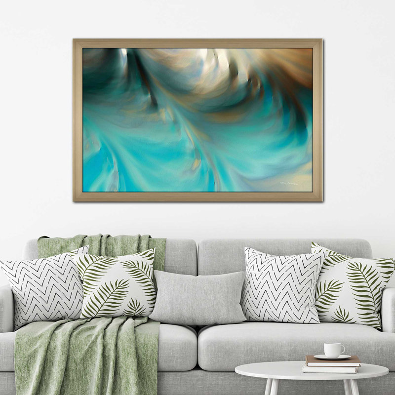 «Call To Me, Jeremiah 33: 3» par Mark Lawrence, impression, H 33,5 po x l 49,5 po x P 1 po, Encadrement champagne