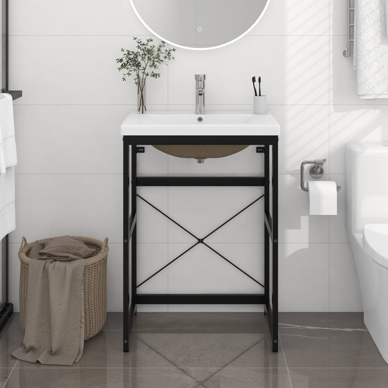 Paynesville 59mm Single Bathroom Vanity with Basin, Black
