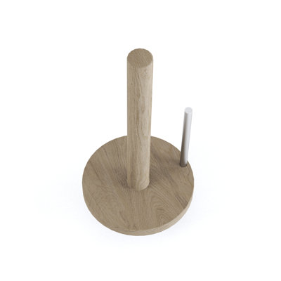 Manada Solid Wood Freestanding Paper Towel Holder