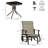 2-Person Gliding Rocking Chairs & Bistro Tea Table Garden Swing Seat Patio-68439743
