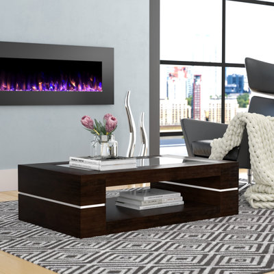 Jaune Glass Top Single Coffee Table