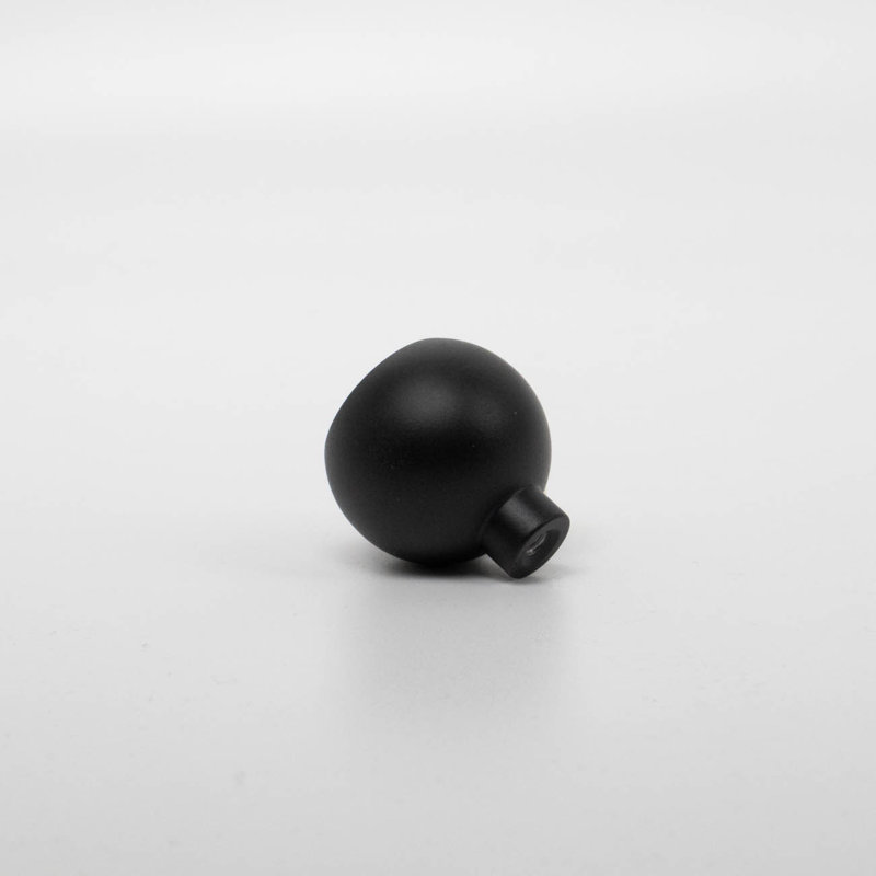 ROUS Hardware Mid Century Modern Sphere Knob, Charcoal (Black)