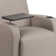 Carlena Leather Seat Reception Chair with Metal Frame
