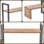 Bibliothèque de bureau à 2 niveaux H 25,6 po x l 48,8 po Anthany
