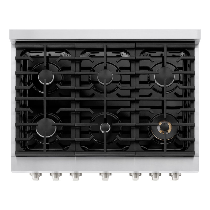 ZLINE 36" Paramount Dual Fuel Stainless Steel Range w/ 6 Burner Cooktop & Convection Oven (SDR36)
