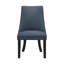 Ensemble de 2 chaises d'appoint rembourrées en tissu texturé bleu