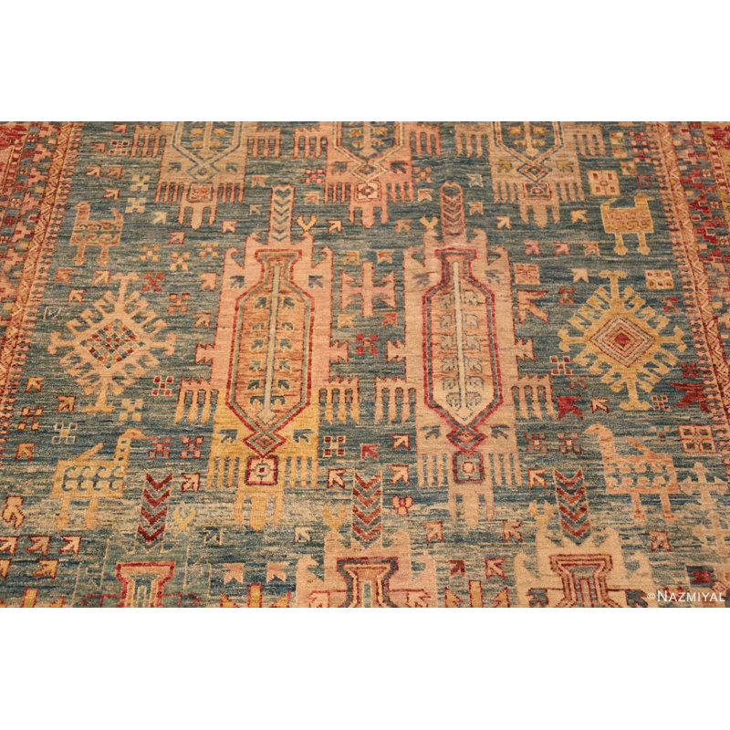 Tapis à motif géométrique tribal unique de couleur joyeux et unique