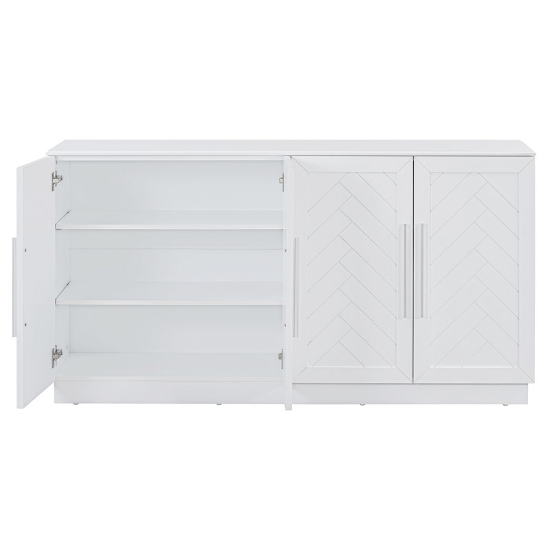 Buffet d'appoint 60 po Temperley, Duplicata blanc