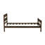 Lit plateforme simple en bois massif-130523407