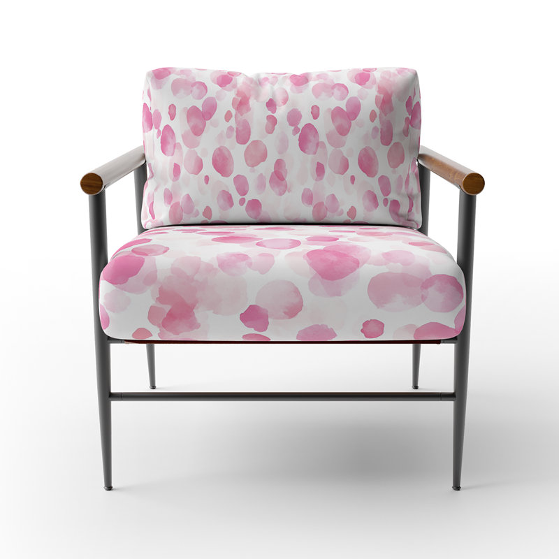 Chaise rembourrée pour filles - Dream, Bras ronds bruns