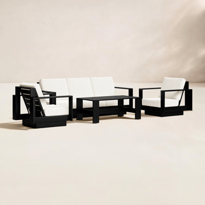 Sterling 4-Piece Outdoor Seating Group with Sunbrella Cushions