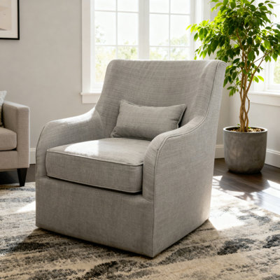 Lujain Upholstered Swivel Armchair