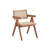 Velentina Rattan & Natural Finish Arm Chair (Set Of 2)