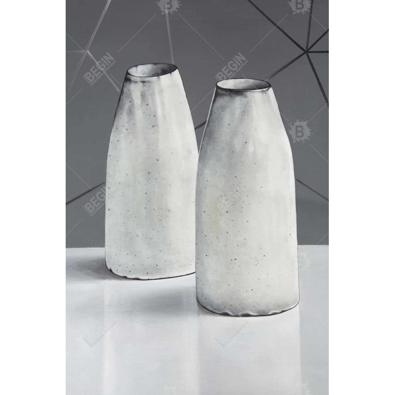 Vases - Toile de bureau blanche pour une décoration intérieure élégante