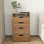 Bureau de coiffeuse 3 en 1 avec miroir éclairé et tabouret, coiffeuse à plateau rabattable, rangement compact pour la chambre à coucher, la salle de bain et le vestiaire (L 18,9 po, noyer)