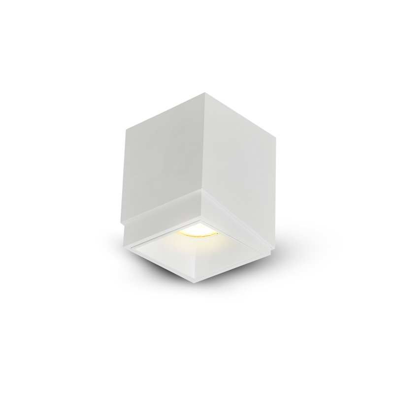 Node 3.25-in Square Integrated LED ETL Certified Surface Mounted Downlight, Beam Angle 33, White