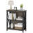 Guinna Industrial 3-Tier Low Bookcase, Wood And Metal Bookshelf For Small Spaces, Living Room, Bedroom, Office-968438905