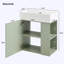 Meuble-lavabo flottant moderne avec lavabo en céramique
