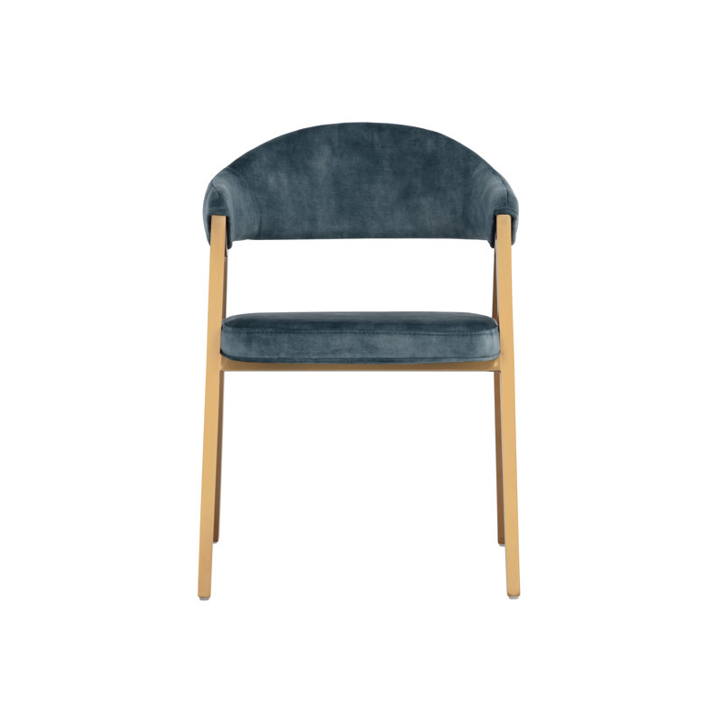 Fauteuil rembourré H 18,5 po, Bleu