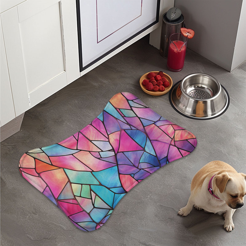 Artistic Mosaics - Tapis d'alimentation en os 1 pièce, Moyen (18 po)