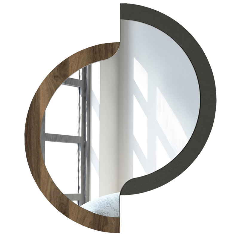Rebeca Wood Flat Wall Mirror