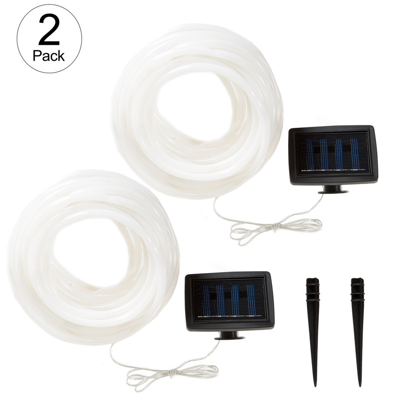 Kenithia Outdoor 100 - Bulb 23'' Solar Powered LED Rope String Light