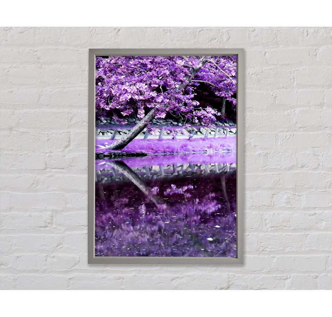 Lilac Walkway - Einzelner Bilderrahmen Kunstdrucke auf Leinwand