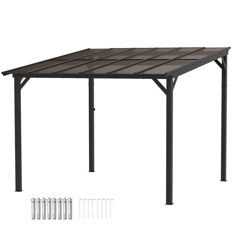 Aluminum Pergola, 258cm H x 306cm W x 294cm D
