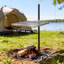 Barbecue pivotant, grille de cuisson réglable à 360 °